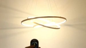 Современные дистанционные светодиодные кольца круг подвесные светильники светодиодный светильник
