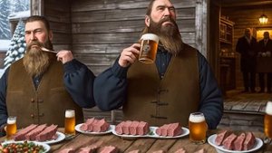 Ели мясо мужики. Король и Шут. Нейросеть.