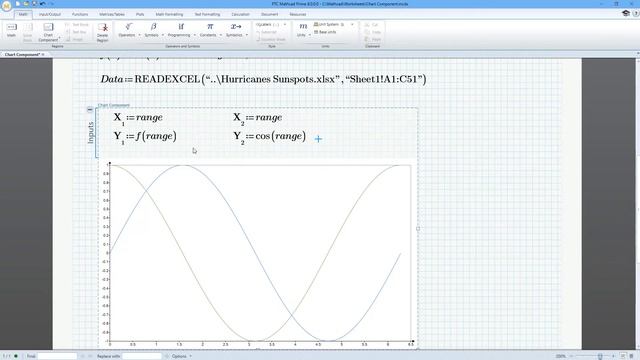 Setting up the Chart Component in Mathcad Prime смотреть онлайн