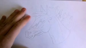 Голова лошади. Лепка барельефа из глины DAS/FIMO.