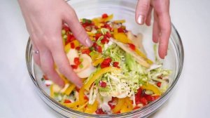 Новый САЛАТ из КАПУСТЫ ☆ Вкусный САЛАТ из свежей КАПУСТЫ с Обалденной Заправкой