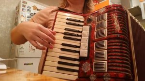 Было было ,было было-но прошло, на аккордеоне