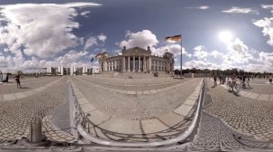 360 video: In front of Reichstag Building, Berlin, Germany