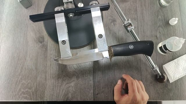 Заточка ножа Lema X, сталь 95х18, Венёвские алмазы