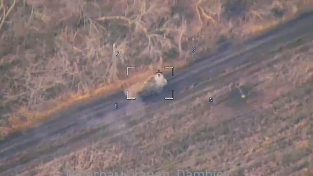 Ланцет по БРДМ-2 с противодронной защитой.