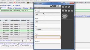 android + Mysql  (info Contact)