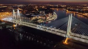 Вантовый мост (Большой Обуховский мост). Город Санкт-Петербург