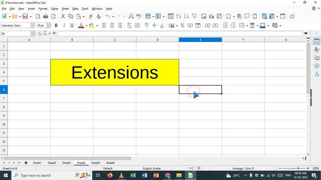 Libreoffice Install extensions || Add extension || Installing Extension calc