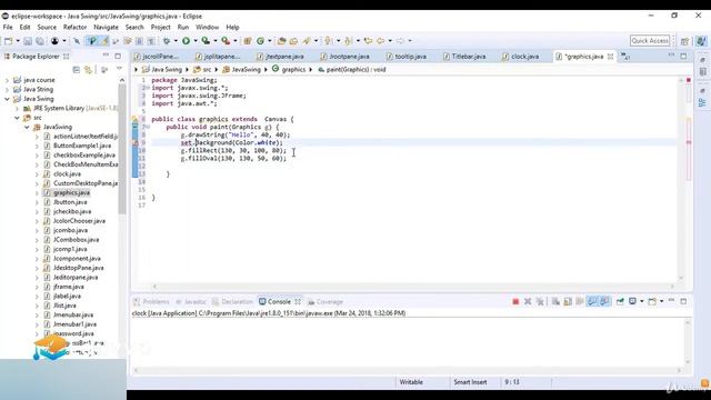 Java Graphics In Swing || Java Swing Graphics смотреть онлайн