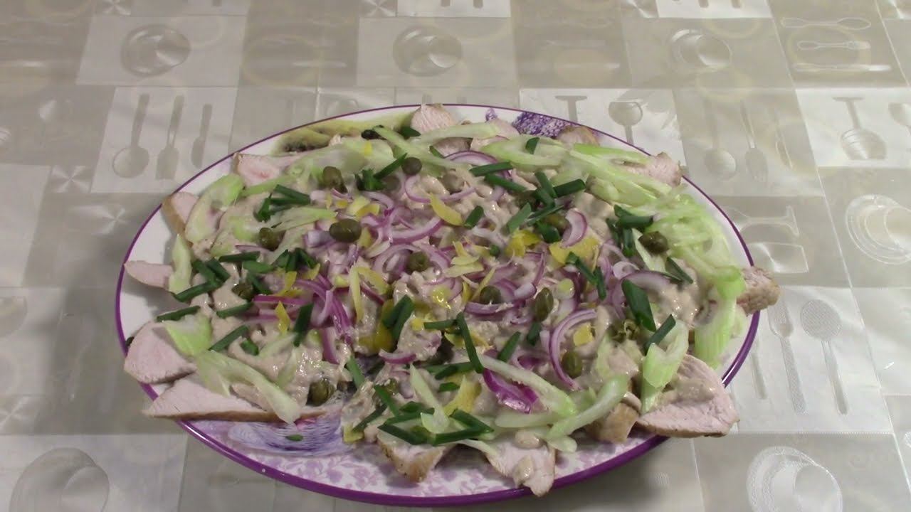 Сочная грудка индейки под соусом тоннато (по- итальянски)