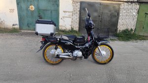 HONDA SUPER CUB AA04 КУРЬЕР ч.15 установка амортизаторов YSS.