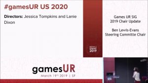 Games Research and User Experience SIG Chair Update - Ben Lewis-Evans