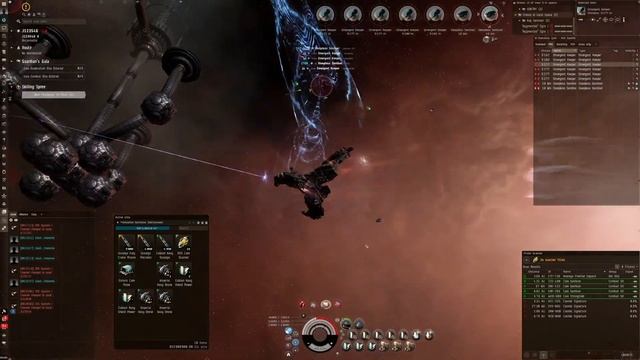 Eve Online C5 Core Garrison with updated Rattlesnake Test смотреть онлайн