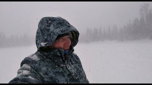 Одиночный поход на таёжное озеро \ 3 ночи в рыбацкой избе \ Часть 4 \ Во власти непогоды