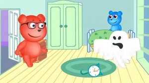 Mega Gummy Bear Funny Magic Door Finger Family Nursery Rhymes for kids Toys Fun