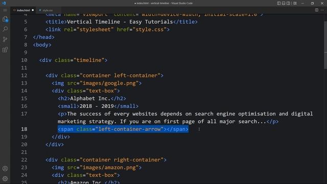 Create Timeline Design For Website Using HTML & CSS | Responsive Web Design