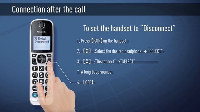 Panasonic - Telephones - KX-TGD890, KX-TGD892, KX-TGF892, KX-TGDA99 - Bluetooth headset operation. смотреть онлайн