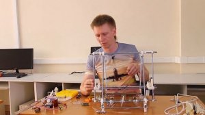 Установка оси перемещения экструдера