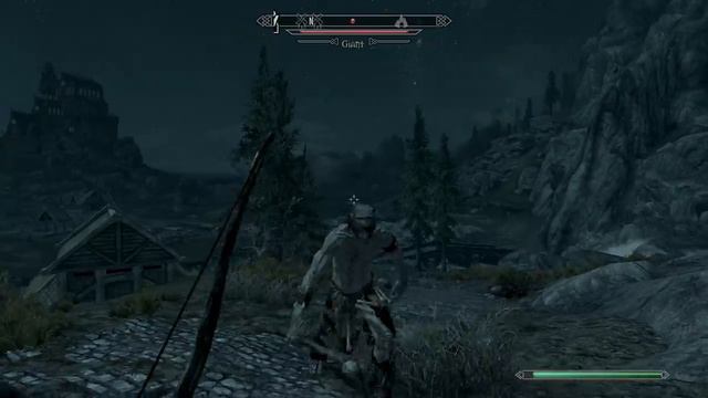 Giant vs. Dragon vs. Me in Skyrim. PLUS a glitch... смотреть онлайн