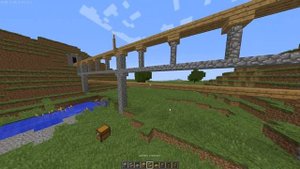 как построить железнодорожный мост в minecraft 1.7-1.11