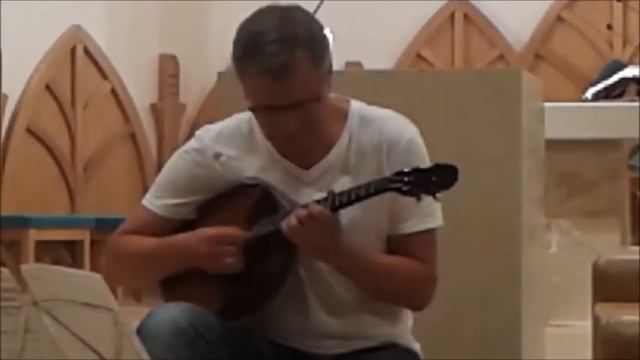 Виктор Соломин играет на домре в Венгрии - в городе Верешедьхаз :-) смотреть онлайн