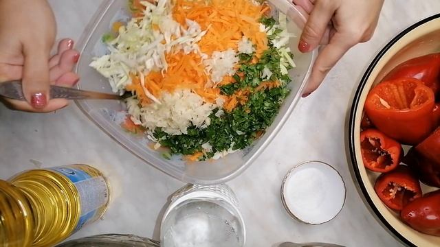 МАРИНОВАННЫЙ ПЕРЕЦ С КАПУСТОЙ || ЗАГОТОВКИ НА ЗИМУ смотреть онлайн