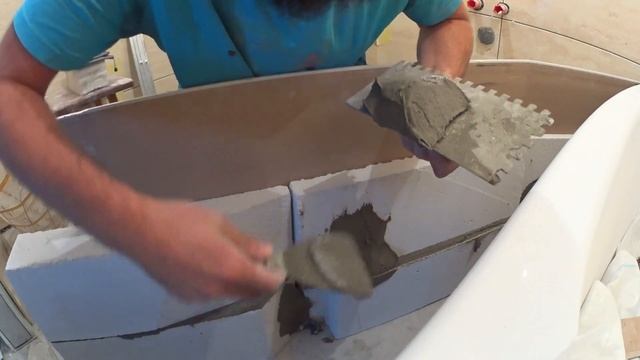 Как быстро сделать экран под ванну из газобетона? смотреть онлайн