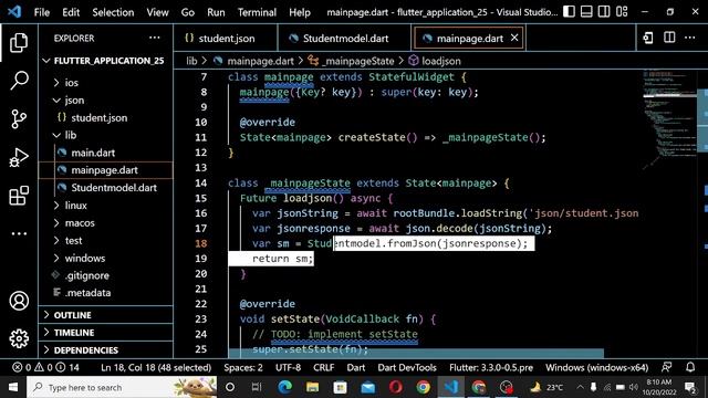 Lecture No 2|Assets Json File to Flutter ma Use kisa kra|Local Api fetch in flutter code in video