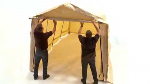 Тентовый гараж в коробке ShelterLogic