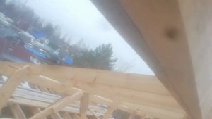 Опилкобетон (арболит) Стропильная система крыши. #опилкобетон#арбалит#крыша#стропильнаясистема#