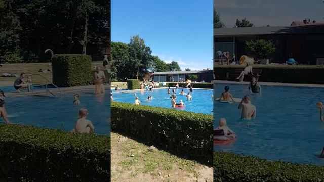 Германия город Любек открытый бассейн июль 2018