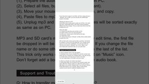 RUIZU M17 Portable Music Player English User Manual