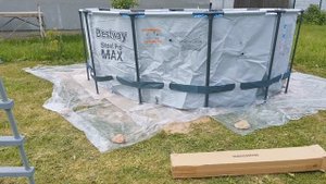 Распаковка — Каркасный бассейн Bestway Steel Pro Max