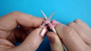 Нестандартный английский метод вязания на спицах лицевой петли Урок 30
