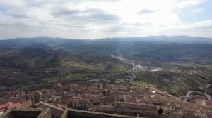 El Castillo de Morella, Beautiful Cinematic Drone Footage of Castle in Spain 4K