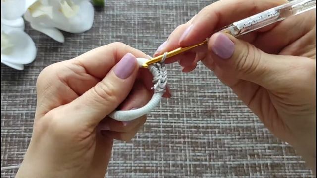 МК ЗАМЕЧАТЕЛЬНАЯ ИДЕЯ ИЗ ОСТАТКОВ ПРЯЖИ. Резинки для волос крючком #_pautinka_knit