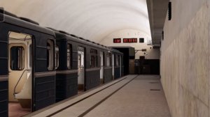 Номерной на станции Третьяковская в Subtransit Drive.