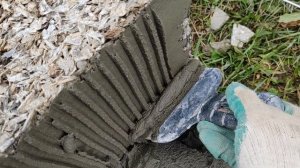 Кладка и резка арболитовых блоков