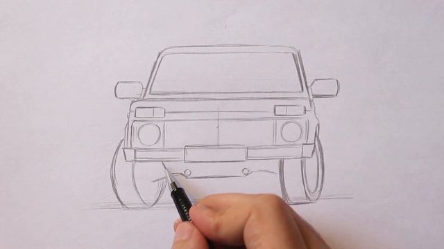 Как нарисовать машину Нива поэтапно (Ehedov Elnur) смотреть онлайн