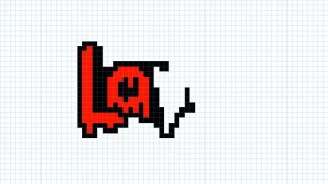 Рисуем по клеточкам эпичную надпись Love. We draw an epic Love inscription on the cells.