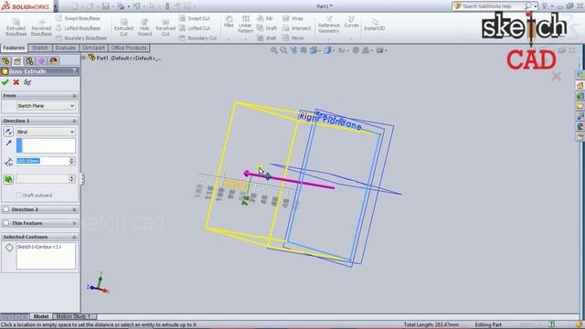 learn solidworks in 10 minutes | Tamil tutorial | Sketch Cad