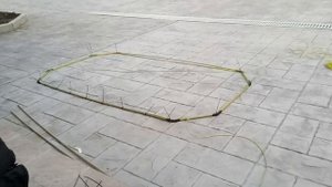 Индукционная петля для укладки в печатный бетон.