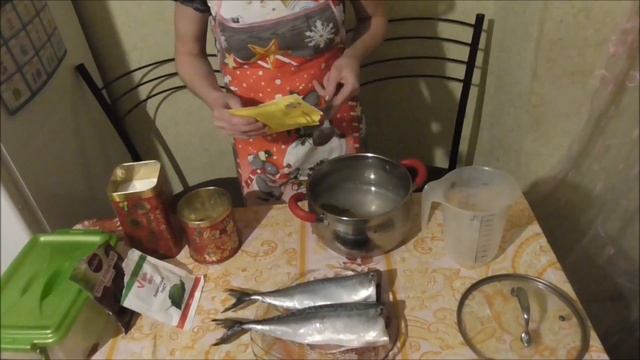 Солёная  скумбрия по домашнему рецепту