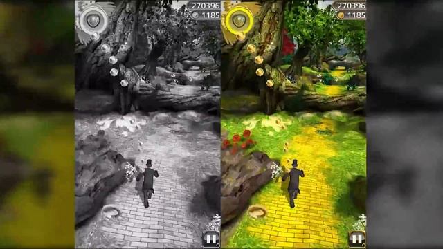 Black and White Temple Run Oz Vs Color Temple Run Oz - Temple Run like Games (Android/iOS) Gameplay смотреть онлайн