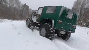 Реальные зимние испытания вездехода. выжимаем все соки, ищем что где протянуть)))