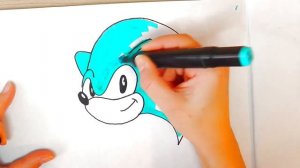 How To Draw Sonic the Hedgehog _ Step By Step Tutorial _ Sonic Drawing for Kids