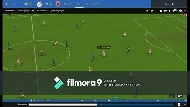 Football Manager 2017 Ajax vs Man United 0-3 Champions League смотреть онлайн
