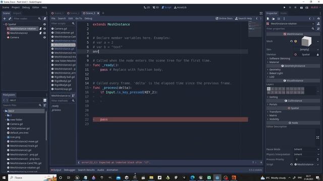 Godot Tutorial - how to Parent objects