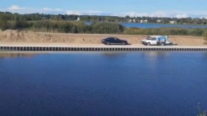 Укрепление берега водоема шпунтом ПВХ