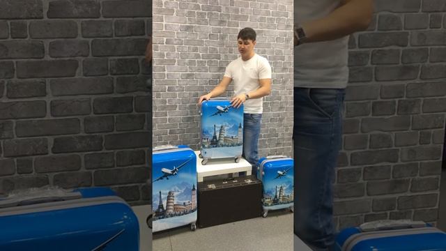 Чемодан из поликарбоната Самолет!Дом Чемоданов!Как выбрать чемодан?Лучший магазин чемоданов!